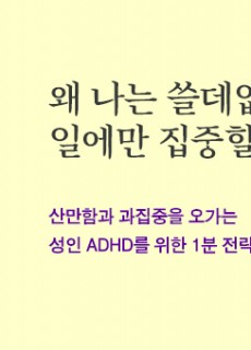 [홈피대문] 왜 나는 쓸데없는 일에만 집중할까